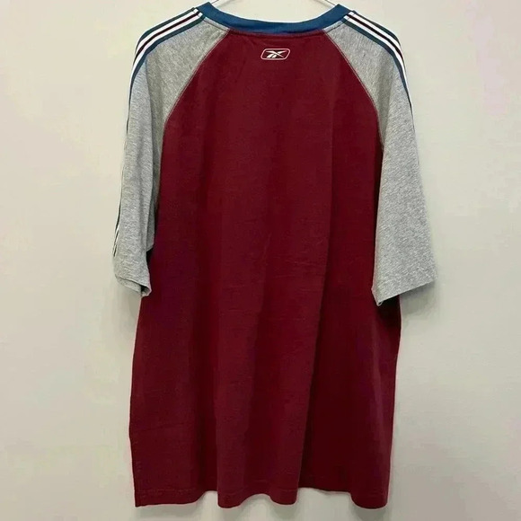 Reebok Face Off Collection NHL Colorado Avalanche Logo Shirt Maroon Men's XL - Picture 8 of 12